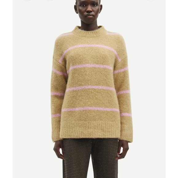 Samsøe Samsøe - Sajoan Sweater in Olive Gray St. - Picture 5 of 8